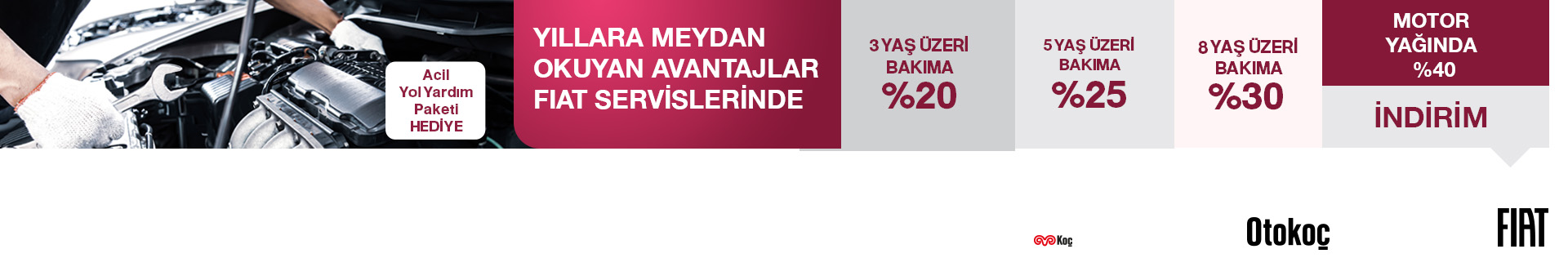 Yıllara Meydan Okuyan Avantajlar Fiat Servisleri'nde