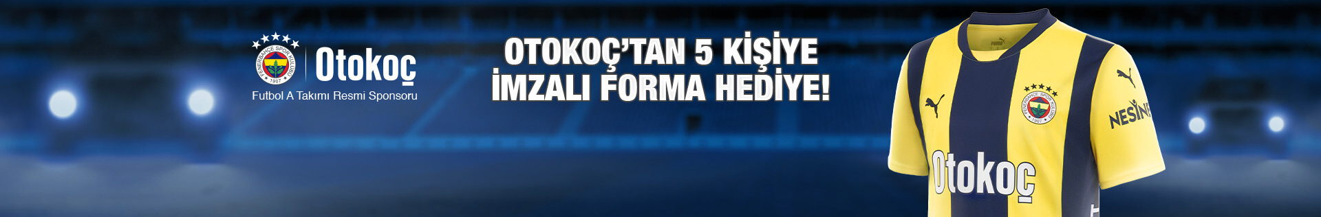 5 Kişiye İmzalı Fenerbahçe Forması Hediye!